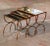 Mid 20th Century Set of 3 Early 20th Century French Art Deco Gilt Iron Nesting Tables For Sale - Image 5 of 10