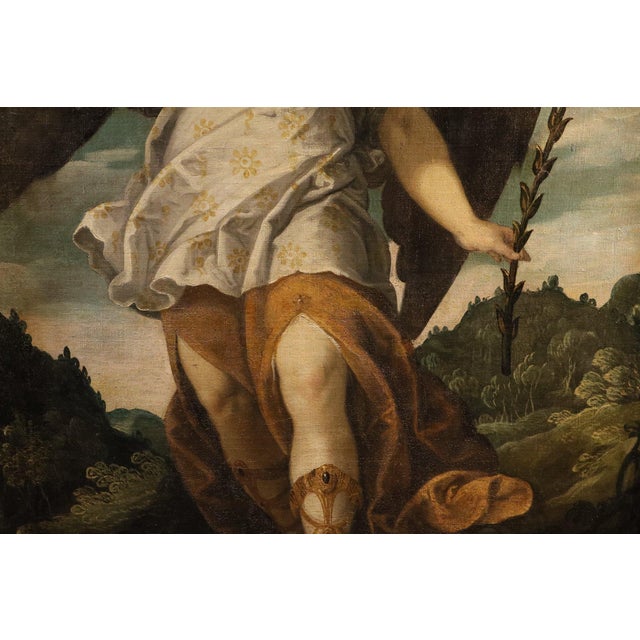 Bartolomé Román, the Announcing Angel, 1640, Oil on Canvas For Sale - Image 13 of 16