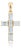 Natural Aquamarine Cross Pendant | Aquamarine Cross Charm Pendant | March Birthstone Christian Jewelry For Sale