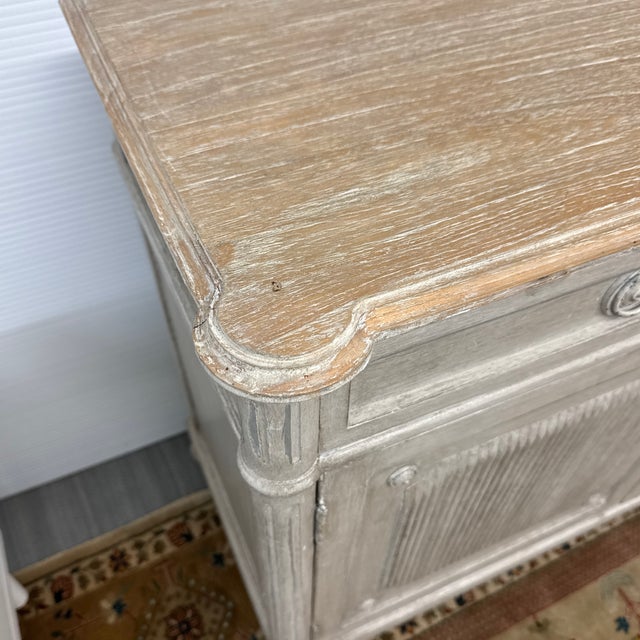 Swedish Gray Gustavian Inspired Sideboard For Sale - Image 12 of 12