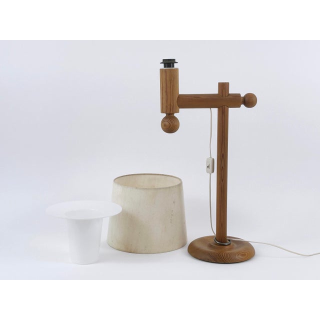 Pine Table Lamp by Uno & Östen Kristiansson for Luxus Vittsjö, 1960s For Sale - Image 17 of 18