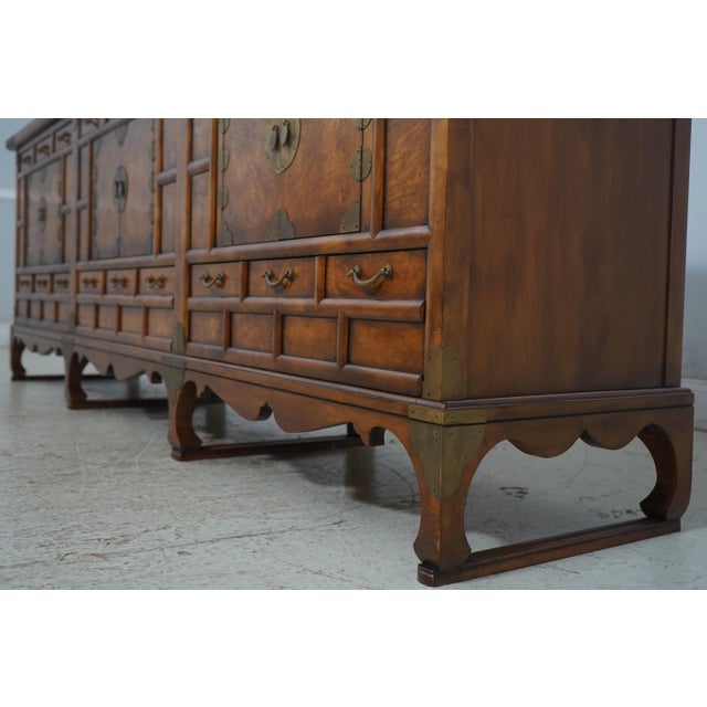 Wood Baker Chinese Style Walnut Credenza Sideboard For Sale - Image 7 of 18