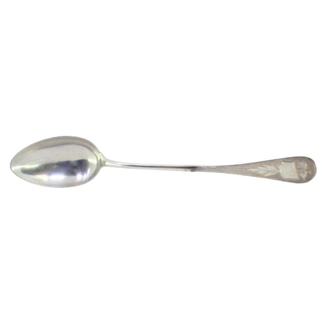 Rice and Serving Spoon in Guilloche Silver For Sale - Image 9 of 9