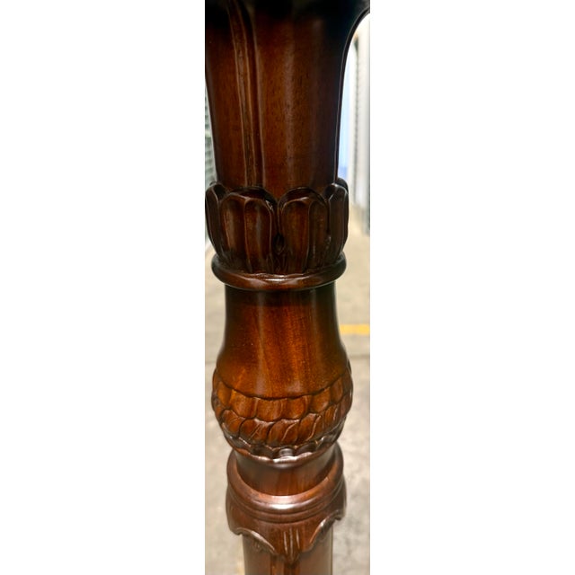 Late 20th Century Late 20th Century Mahogany Torchiere Stand For Sale - Image 5 of 9