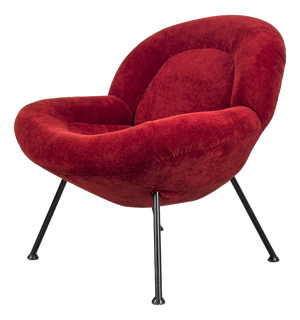 Red Lounge Chairs by Fritz Neth for Correcta, 1950s, Set of 2