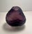 Mid-Century Modern Vintage Murano Italy Dark Purple Hand Blown Faceted Art Glass Vase For Sale - Image 3 of 8