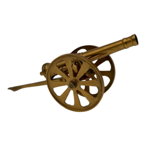 Mid Century Brass Cannon