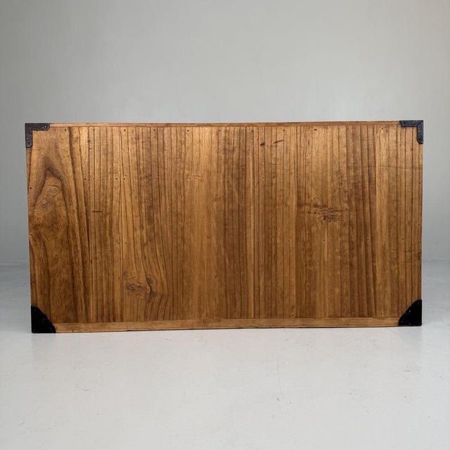 Black Large Japanese Kimono Tansu Chest, 1920s For Sale - Image 8 of 10