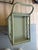 Mid-Century Modern Vintage Sage Green Rattan Bar Cart For Sale - Image 3 of 6