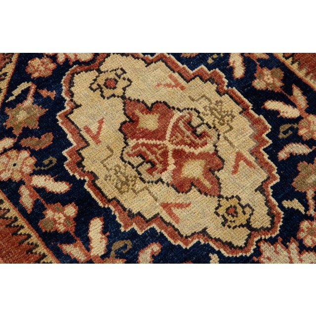 1940s 1940s Vintage Traditional Turkish Anatolian Wool Runner in Rust Color For Sale - Image 5 of 8