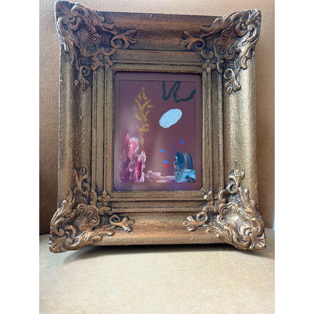2025 Bold Ak Hardeman Abstract Painting in Antique French Frame For Sale - Image 4 of 8