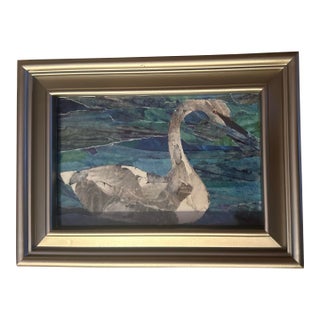 Framed Signed Original Collage by Nancy Smith For Sale