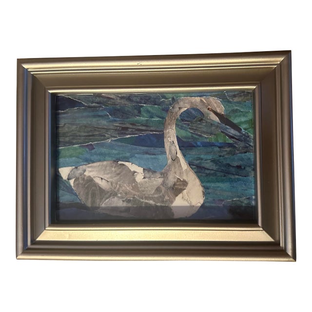 Framed Signed Original Collage by Nancy Smith For Sale