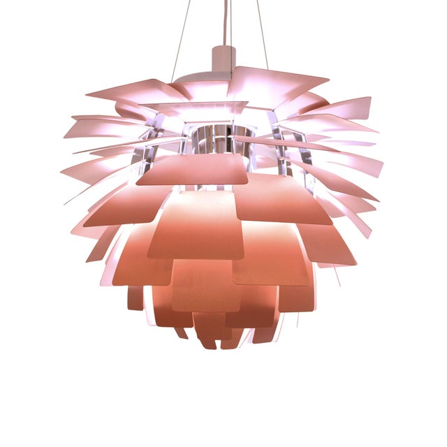 Louis Poulsen PH Artichoke Lamp in Brushed Copper by Poul Henningsen for Louis Poulsen, 1980s For Sale - Image 4 of 13