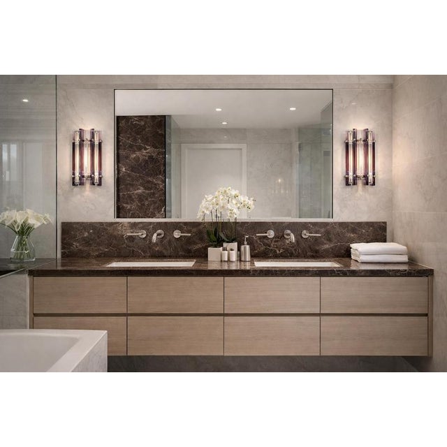 Italian Murano Glass Wall Sconces in the style of Venini, 1990s, Set of 2 For Sale - Image 8 of 16