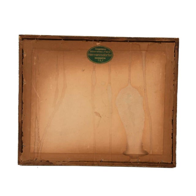 Antique Framed Drypoint Etching Landscape For Sale - Image 4 of 9