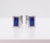 1970s Vintage 18ct White Gold and Lapis Lazuli Cufflinks, 1970s, Set of 2 For Sale - Image 5 of 10