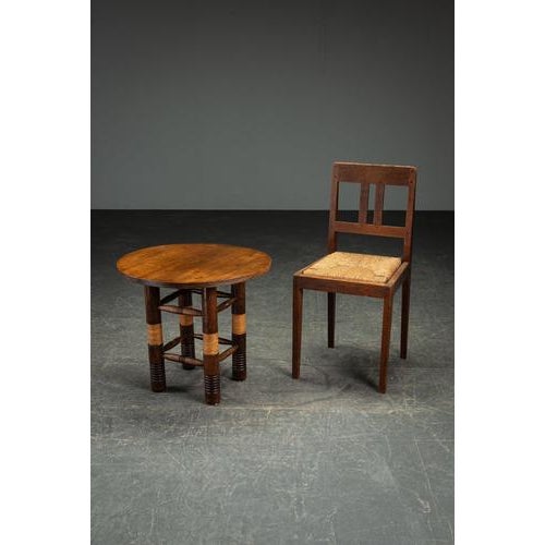 Brown Art Deco Side Table by Charles Dudouyt For Sale - Image 8 of 11