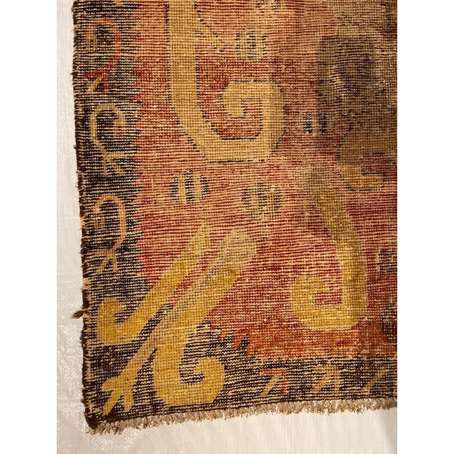 Traditional 1900 Antique Tribal Khotan Samarkand Rug For Sale - Image 3 of 9