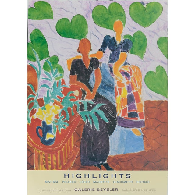 Deux Femmes Dans Un Intérieur Poster after Henri Matisse For Sale