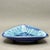Blue Vintage Edgecomb Potters Maine Blue Crystalline Glaze Triangular Art Pottery Bowl Catchall For Sale - Image 8 of 10