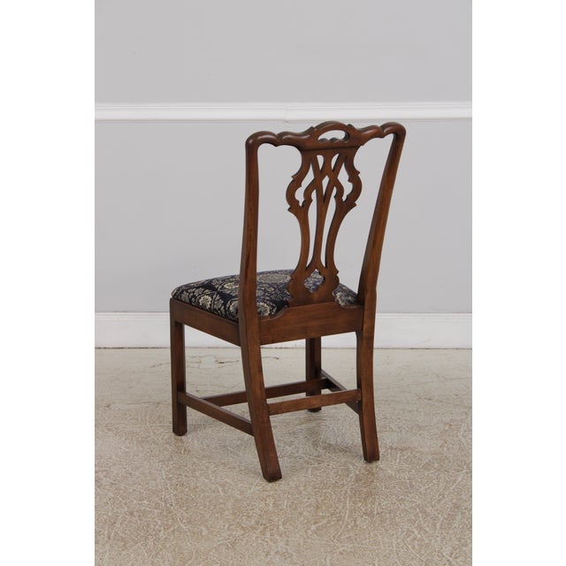 Wood Set of 6 Statton Cherry Dining Chairs For Sale - Image 7 of 13