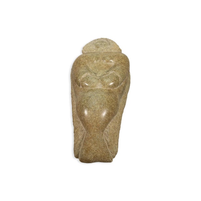 Inuit Resting Man Hand-Carved Soapstone Sculpture Native Canadian Art For Sale - Image 4 of 6