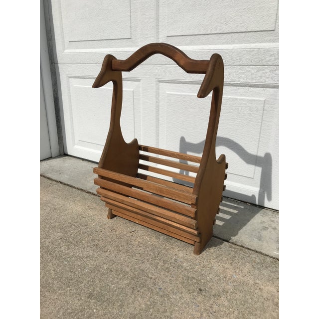 Late 20th Century Wooden Geese Basket For Sale - Image 13 of 13