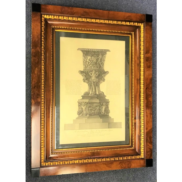 Giovanni Battista Piranesi Urn Etching in Frame For Sale - Image 13 of 13
