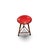 Red Early 20th Century Brutalist Workshop Stool in Steel and Wood, Germany For Sale - Image 8 of 8