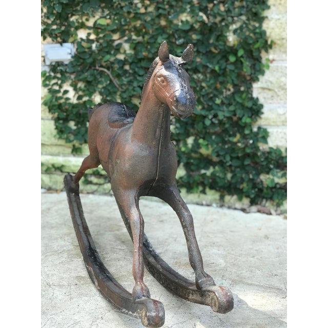 Antique Cast Iron Rocking Horse Chairish