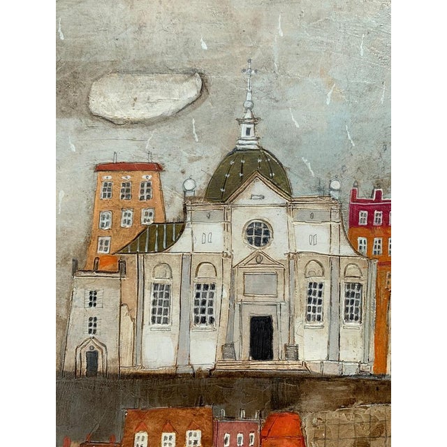 Dominika Stawarz-Burska, Town XI, Mixed Media on Board, 2023 For Sale - Image 3 of 6