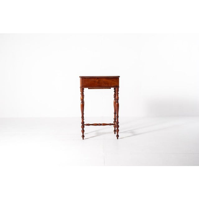 Antique Dutch Sewing Table in Mahogany, 1880s For Sale - Image 3 of 12