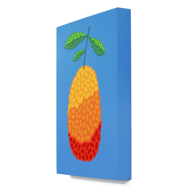 Moro Blood Orange - Vibrant Pop Art Fruit Painting Original Artwork by Will Beger For Sale In Los Angeles - Image 6 of 9