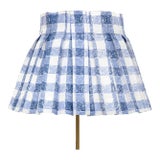 Delft Blue Gingham Lamp Shade Cover by Palm Orleans X Alice Palmer For Sale