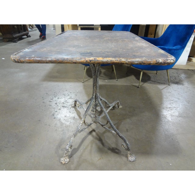 French 19th Century French Iron Garden Table by Arras For Sale - Image 3 of 10