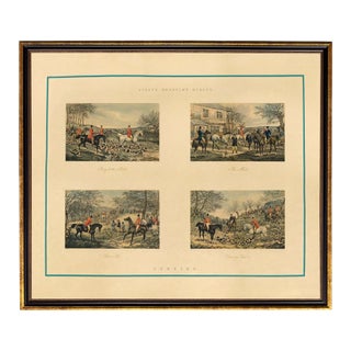 Framed Fox Hunt Print, Fore's Sporting Scraps For Sale