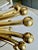 Single Solid Brass Rod & Ball Sheaf of Wheat Lamp For Sale - Image 9 of 12