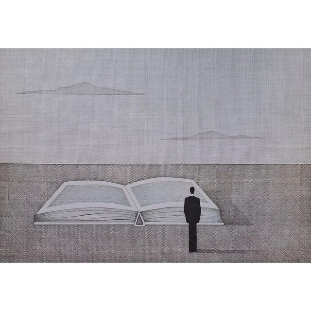 Contemporary Joanna Wiszniewska Domańska, the Book Half-Open, 2023, Etching & Paper For Sale - Image 3 of 6