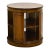 Late 20th Century Mahogany Round Revolving Bookcase Side Table For Sale