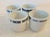 Rare Vintage Taiwan Tatung China Porcelain Sake Cups, Set of 4, Footed House. Measures 3" tall, 3" wide. Gorgeous pieces...