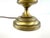 Brass Vintage Traditional Brass Library Table Lamp With Pierced Gallery Shade For Sale - Image 8 of 10