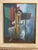 Jean-Pierre Alaux (1925-2020) “La Harpe Irlandaise” Original Oil Painting -circa 1950 -student of the Ecole de Beaux-Arts...