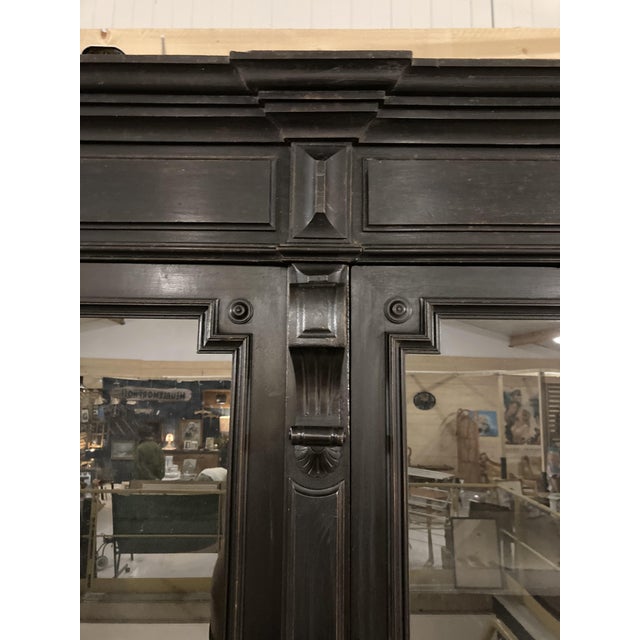 Napoleon III Bookcase in Blackened Pear Wood For Sale - Image 15 of 17