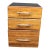 Pacific Green Attributed Palmwood File Cabinet For Sale