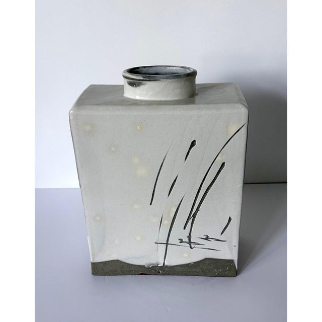 Korean Contemporary Buncheong Square Form Vase by Sung Jae Choi For Sale In Atlanta - Image 6 of 12