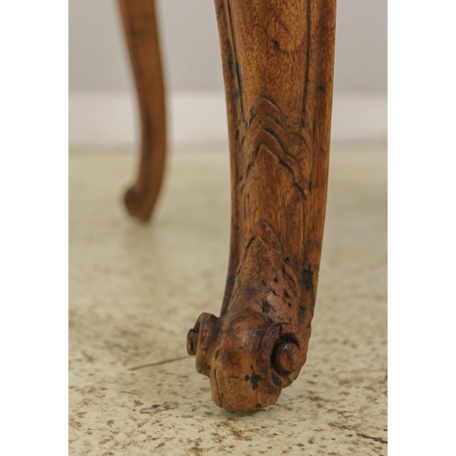 Vintage 1930s French Louis XV Carved Armchair For Sale - Image 10 of 13