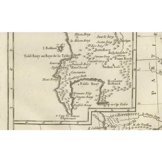 Antique African Sea Chart, 1780 For Sale - Image 6 of 10