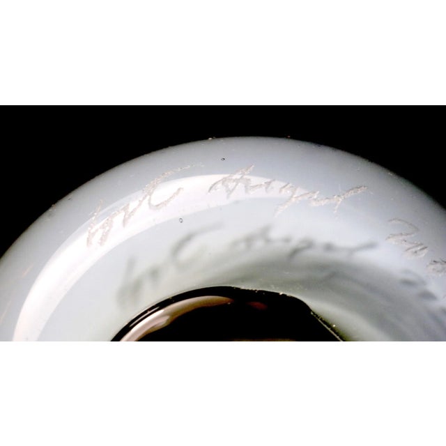 Glass Tall Large Hand Blown "Lost Angel" 01 Joel O'Dorisio Studio Art Glass Ombre Vase For Sale - Image 7 of 12