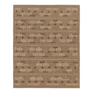 Contemporary Scandinavian Style Geometric Wool Rug, by Rug & Kilim, India For Sale